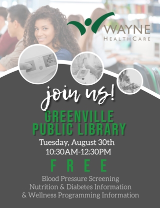 Wellness Checks at Greenville Public Library