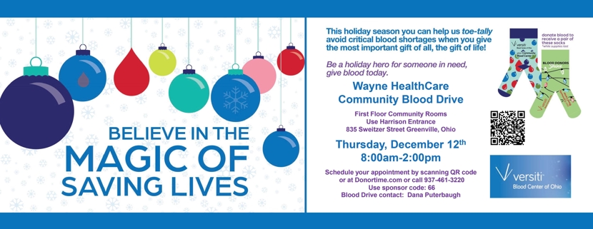 Wayne HealthCare Community Blood Drive